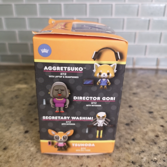 New The Loyal Subjects Aggretsuko - Ookami 3.5" Action Figure with Cell Phone - Picture 2 of 6